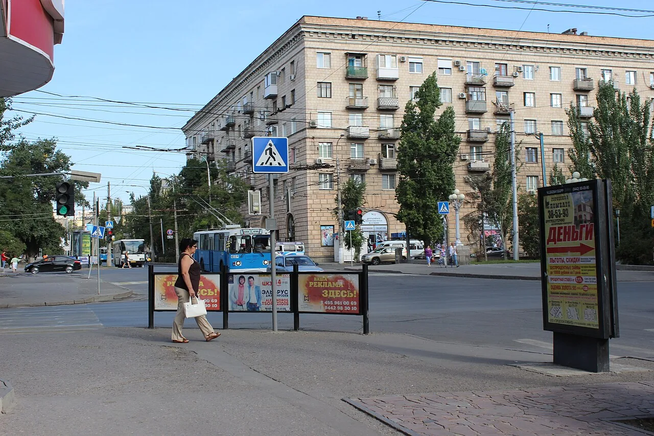 Port Said street Volgograd Russia 2015