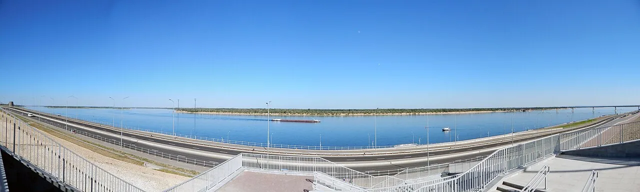 FWC 2018 - Group D - NGA v ISL - Panorama of Volga River near Volgograd Arena